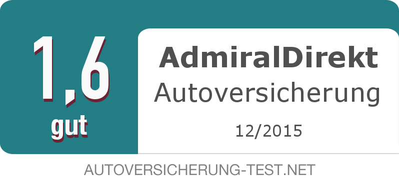 Testsiegel: AdmiralDirekt Autoversicherung width=