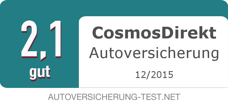 Testsiegel: CosmosDirekt Autoversicherung width=