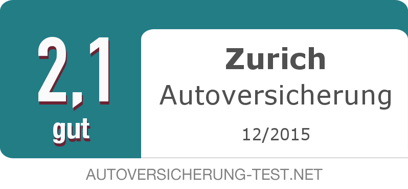 Testsiegel: Zurich Autoversicherung width=